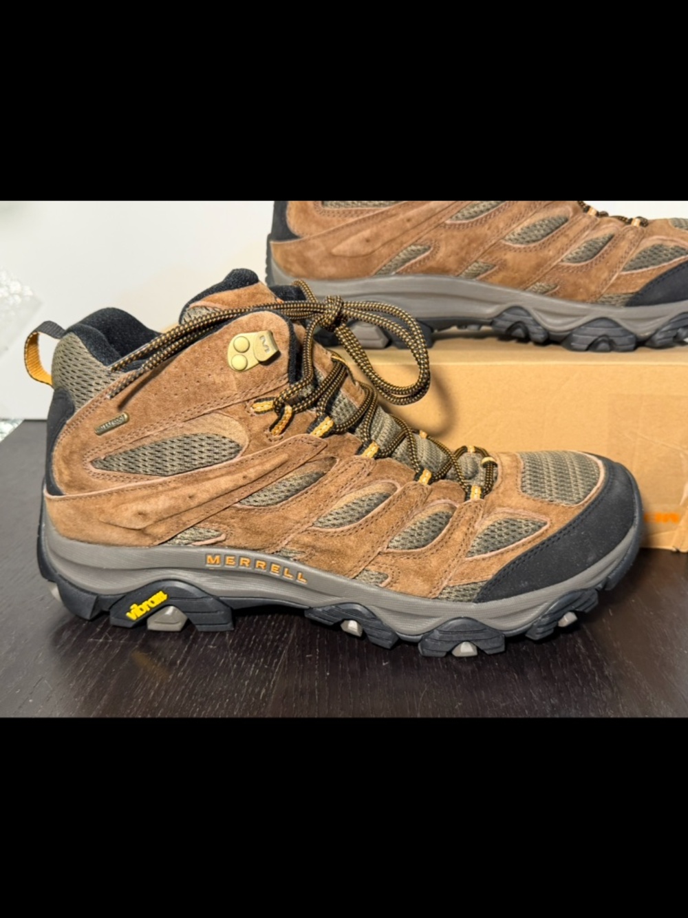 Merrell Moab 3 Mid Waterproof Hiking Boots Earth Brown Mens 13M